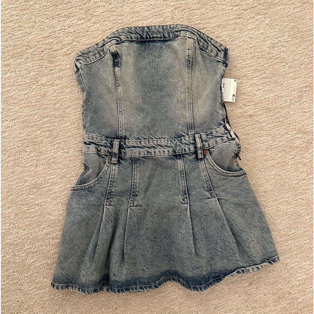 Women’s Zara Blue Denim Mini Romper